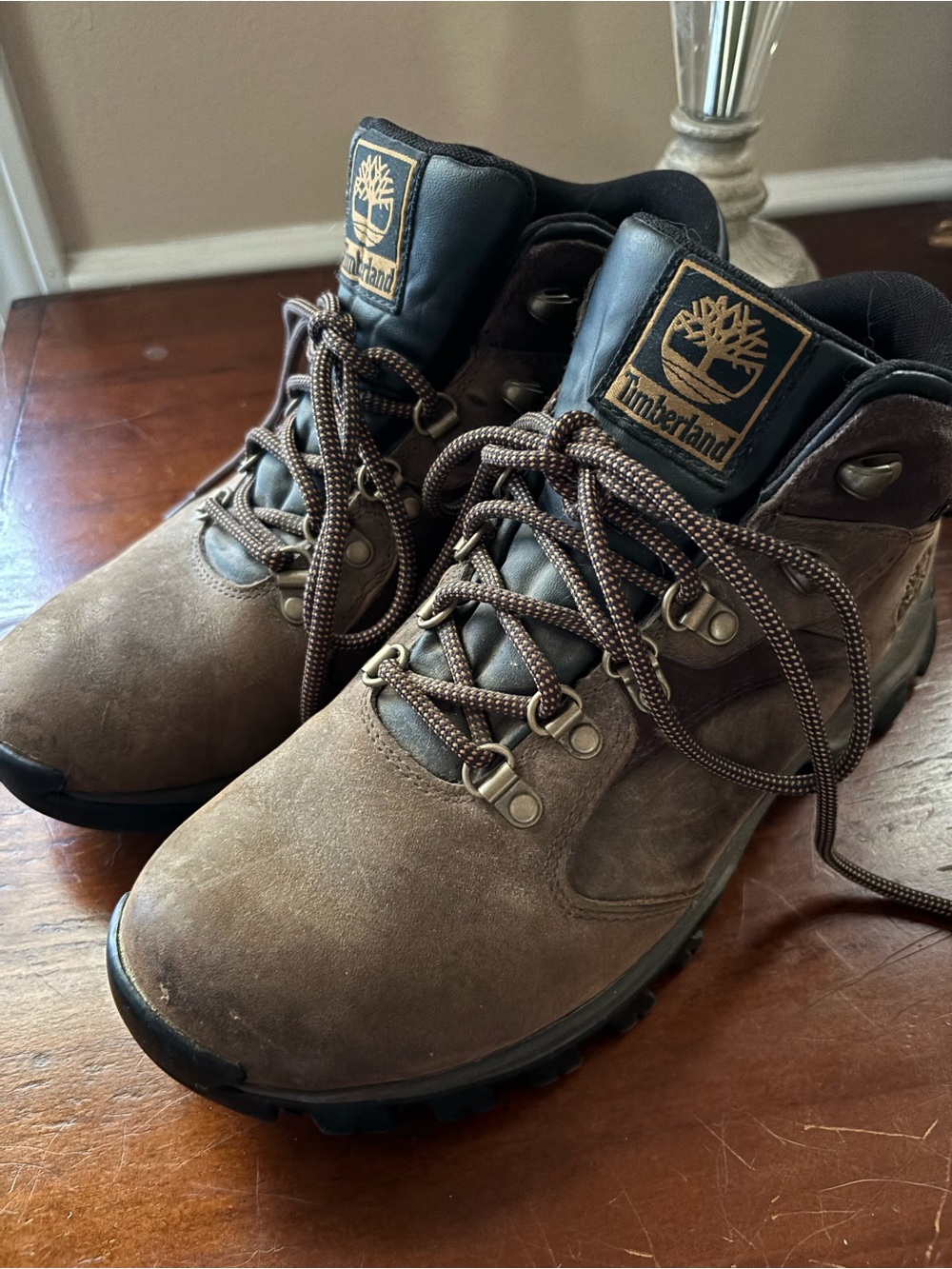 Timberland Men's Rockrimmon Waterproof Brown Suede Leather Hiking Boots 8